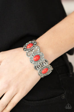 PAPARAZZI Desert Relic - Red - $5 Jewelry with Ashley Swint