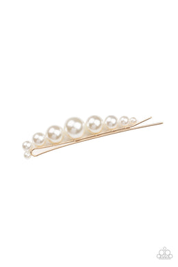 PRE-ORDER - Paparazzi Elegantly Efficient - Gold - Bobby Pin - $5 Jewelry with Ashley Swint