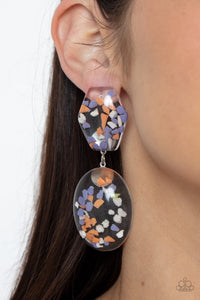 PRE-ORDER - Paparazzi Flaky Fashion - Orange - Earrings - $5 Jewelry with Ashley Swint