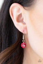 Load image into Gallery viewer, Paparazzi GLOW-Rider - PINK - Shimmery Silver Chain Necklace &amp; Earrings - $5 Jewelry with Ashley Swint