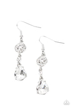 Load image into Gallery viewer, PRE-ORDER - Paparazzi Graceful Glimmer - White - Earrings - $5 Jewelry with Ashley Swint