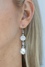 Load image into Gallery viewer, PRE-ORDER - Paparazzi Graceful Glimmer - White - Earrings - $5 Jewelry with Ashley Swint
