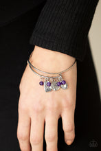 Load image into Gallery viewer, Paparazzi GROWING Strong - Purple - Inspirational Bracelet - $5 Jewelry with Ashley Swint