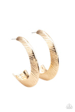 Load image into Gallery viewer, Paparazzi I Double FLARE You - Gold - Earrings - $5 Jewelry with Ashley Swint