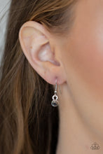 Load image into Gallery viewer, Paparazzi Impressive - Silver - Hammered Finish - Hematite Rhinestones - Necklace and matching Earrings - $5 Jewelry With Ashley Swint
