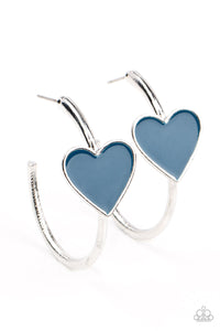 Paparazzi Kiss Up - Blue - Earrings - $5 Jewelry with Ashley Swint