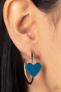 Paparazzi Kiss Up - Blue - Earrings - $5 Jewelry with Ashley Swint