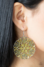 Load image into Gallery viewer, PRE-ORDER - Paparazzi MANDALA Effect - Yellow - Earrings - $5 Jewelry with Ashley Swint