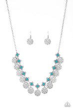 Load image into Gallery viewer, Paparazzi Mandala Movement - Blue Beads - Silver Necklace and matching Earrings - $5 Jewelry With Ashley Swint