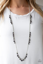 Load image into Gallery viewer, Paparazzi Miami Mojito - Black Beads - Silver Necklace and matching Earrings - $5 Jewelry With Ashley Swint