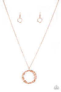 PRE-ORDER - Paparazzi Millennial Minimalist - Copper - Necklace & Earrings - $5 Jewelry with Ashley Swint