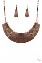 Load image into Gallery viewer, Paparazzi More Roar - Copper - Necklace &amp; Earrings - $5 Jewelry with Ashley Swint