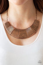 Load image into Gallery viewer, Paparazzi More Roar - Copper - Necklace &amp; Earrings - $5 Jewelry with Ashley Swint