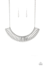 Load image into Gallery viewer, Paparazzi My Main MANE - Silver - Half Moon - Necklace &amp; Earrings - $5 Jewelry With Ashley Swint