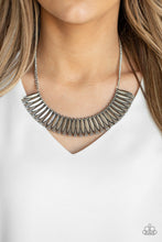 Load image into Gallery viewer, Paparazzi My Main MANE - Silver - Half Moon - Necklace &amp; Earrings - $5 Jewelry With Ashley Swint