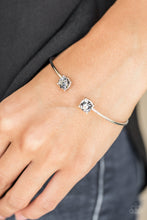 Load image into Gallery viewer, Paparazzi New Traditions - Silver - Smoky Rhinestones - Silver Cuff Bracelet - $5 Jewelry With Ashley Swint