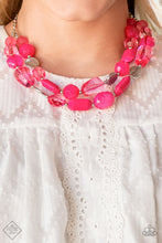Load image into Gallery viewer, PRE-ORDER - Paparazzi Oceanic Opulence - Pink Necklace &amp; Earrings - Trend Blend Fashion Fix August 2021 - $5 Jewelry with Ashley Swint