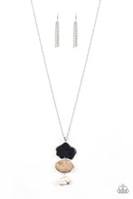 Load image into Gallery viewer, Paparazzi On The ROAM Again - Multi - Black, Brown and White Rocks - Silver Chain Necklace and matching Earrings - $5 Jewelry with Ashley Swint