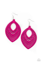 Load image into Gallery viewer, Paparazzi One Beach At A Time - Pink - Wooden Earrings - $5 Jewelry with Ashley Swint