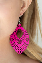 Load image into Gallery viewer, Paparazzi One Beach At A Time - Pink - Wooden Earrings - $5 Jewelry with Ashley Swint