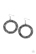 Load image into Gallery viewer, Paparazzi PRIMAL Meridian - Black Gunmetal - Hammed Earrings - $5 Jewelry with Ashley Swint
