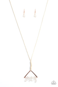 Paparazzi Raw Talent - Copper - Necklace & Earrings - $5 Jewelry with Ashley Swint