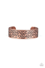 Load image into Gallery viewer, Paparazzi Read The VINE Print - Copper - Cuff Bracelet - $5 Jewelry with Ashley Swint
