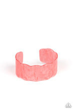 Load image into Gallery viewer, Paparazzi Retro Ruffle - Orange - Coral Scalloped Acrylic - Cuff Bracelet - $5 Jewelry with Ashley Swint