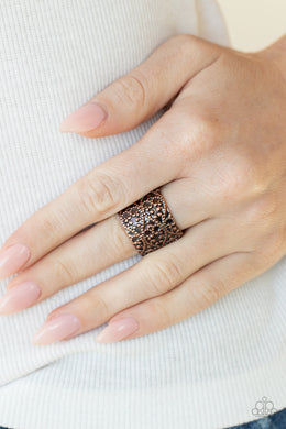 PRE-ORDER - Paparazzi Rustic Regalia - Copper - Ring - $5 Jewelry with Ashley Swint