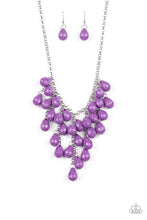 Load image into Gallery viewer, Paparazzi Serenely Scattered - Purple - Faceted Beads - Necklace &amp; Earrings - $5 Jewelry with Ashley Swint