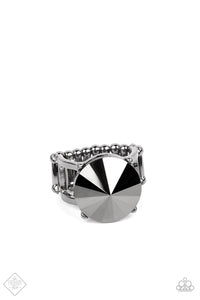 PRE-ORDER - Paparazzi Showcase Social - Black - Ring - $5 Jewelry with Ashley Swint
