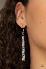 Load image into Gallery viewer, Paparazzi So Obvious - White Teardrop Gem - Glamorous Necklace - Life of the Party Exclusive November 2019 - $5 Jewelry with Ashley Swint