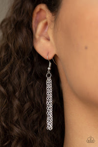 Paparazzi So Obvious - White Teardrop Gem - Glamorous Necklace - Life of the Party Exclusive November 2019 - $5 Jewelry with Ashley Swint