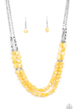 Load image into Gallery viewer, PRE-ORDER - Paparazzi Staycation Status - Yellow - Necklace &amp; Earrings - $5 Jewelry with Ashley Swint