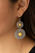 Load image into Gallery viewer, Paparazzi Sunny Sahara - Yellow - Earrings - $5 Jewelry with Ashley Swint