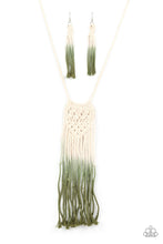 Load image into Gallery viewer, Paparazzi Surfin The Net - Green - Necklace &amp; Earrings - $5 Jewelry with Ashley Swint
