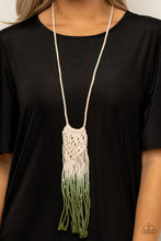 Load image into Gallery viewer, Paparazzi Surfin The Net - Green - Necklace &amp; Earrings - $5 Jewelry with Ashley Swint