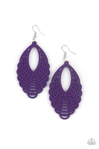 PRE-ORDER - Paparazzi Tahiti Tankini - Purple - Earrings - $5 Jewelry with Ashley Swint
