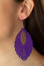 Load image into Gallery viewer, PRE-ORDER - Paparazzi Tahiti Tankini - Purple - Earrings - $5 Jewelry with Ashley Swint