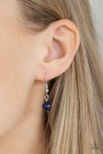 Load image into Gallery viewer, Paparazzi Teardrop Tranquility - Blue Moonstone - Silver Teardrops - Necklace &amp; Earrings - $5 Jewelry with Ashley Swint