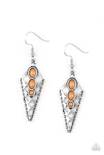 Load image into Gallery viewer, Paparazzi Terra Territory - Brown Meerkat Beads - Triangular Tribal Earrings - $5 Jewelry With Ashley Swint