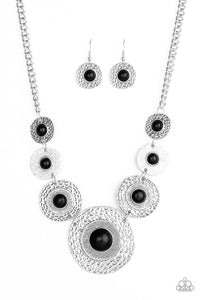 PRE-ORDER - Paparazzi Tiger Trap - Black - Necklace & Earrings - $5 Jewelry with Ashley Swint