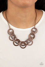 Load image into Gallery viewer, Paparazzi Treasure Tease - Copper - Necklace &amp; Earrings - $5 Jewelry with Ashley Swint