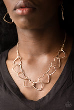 Load image into Gallery viewer, Paparazzi Unbreak My Heart - Rose Gold - Necklace &amp; Earrings - $5 Jewelry with Ashley Swint