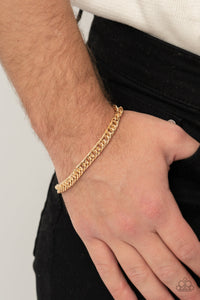 PRE-ORDER - Paparazzi Very Valiant - Gold - Bracelet - $5 Jewelry with Ashley Swint