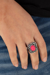 PRE-ORDER - Paparazzi Vivaciously Vibrant - Pink - Ring - $5 Jewelry with Ashley Swint