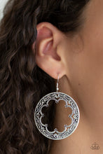 Load image into Gallery viewer, Paparazzi Whimsical Wheelhouse - Silver - Vine Filigree - Earrings - $5 Jewelry With Ashley Swint