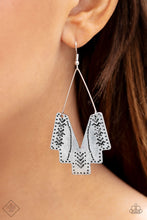 Load image into Gallery viewer, Paparazzi Arizona Adobe - Silver Earrings - Fashion Fix / Trend Blend - April 2019 - $5 Jewelry With Ashley Swint