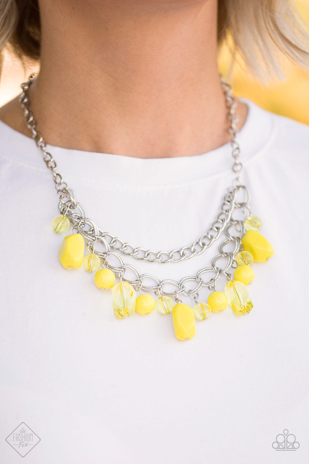 Brazilian Bay Yellow Necklace - $5 Jewelry With Ashley Swint