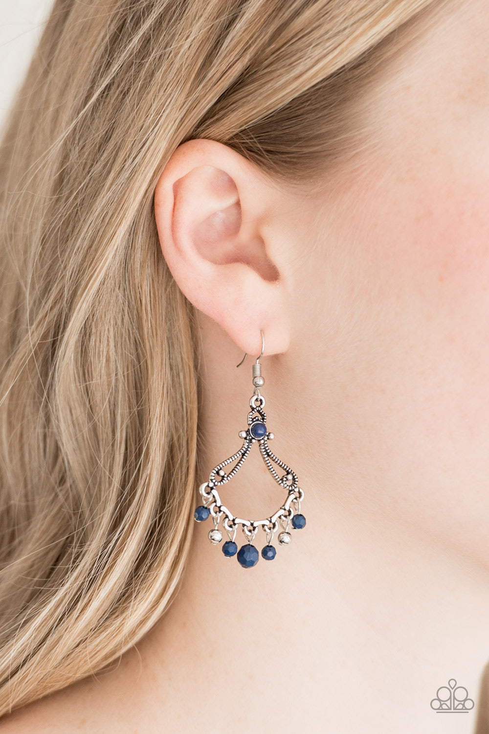 Paparazzi Dazzling Date Night - Blue Earrings - $5 Jewelry With Ashley Swint